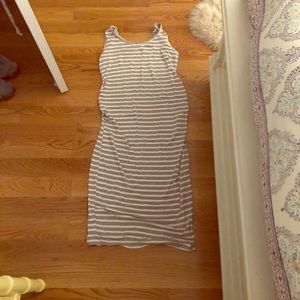 Imanimo maternity dress sleeveless striped